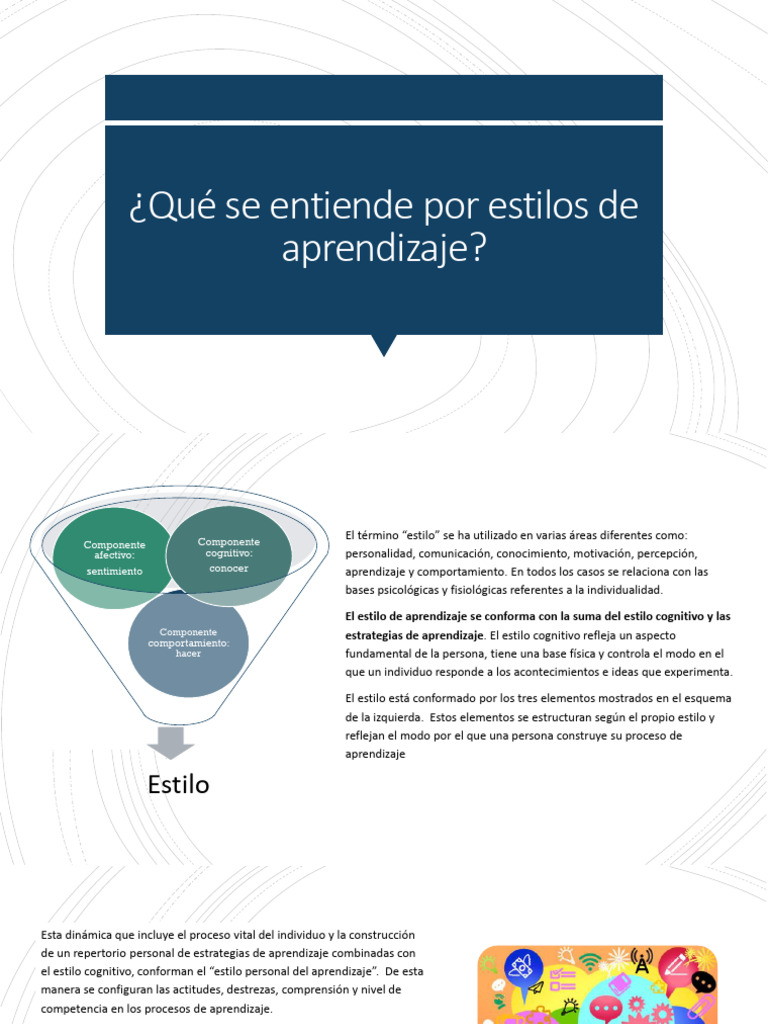 Qué Se Entiende Por Estilos de Aprendizaje | PDF | Aprendizaje ...
