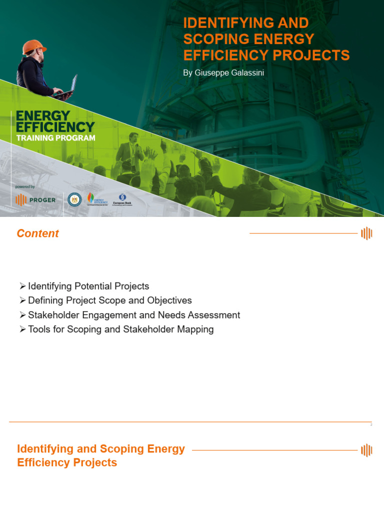 Session 2 - Identifying and Scoping Energy Efficiency Projects | PDF ...