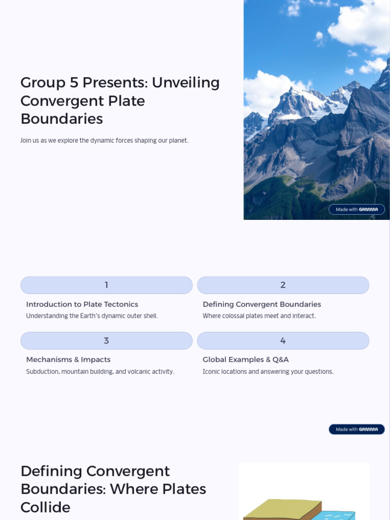 Exploring Convergent Plate Boundaries | PDF | Plate Tectonics ...