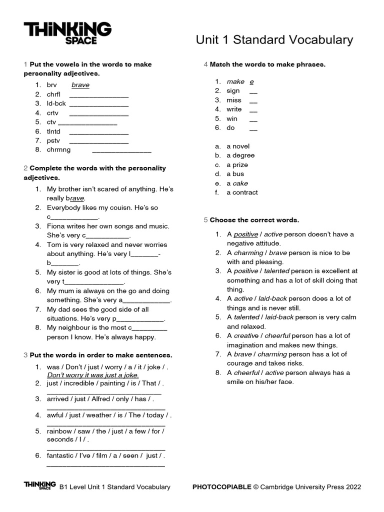Unit 1 Standard Vocabulary | PDF | Linguistics