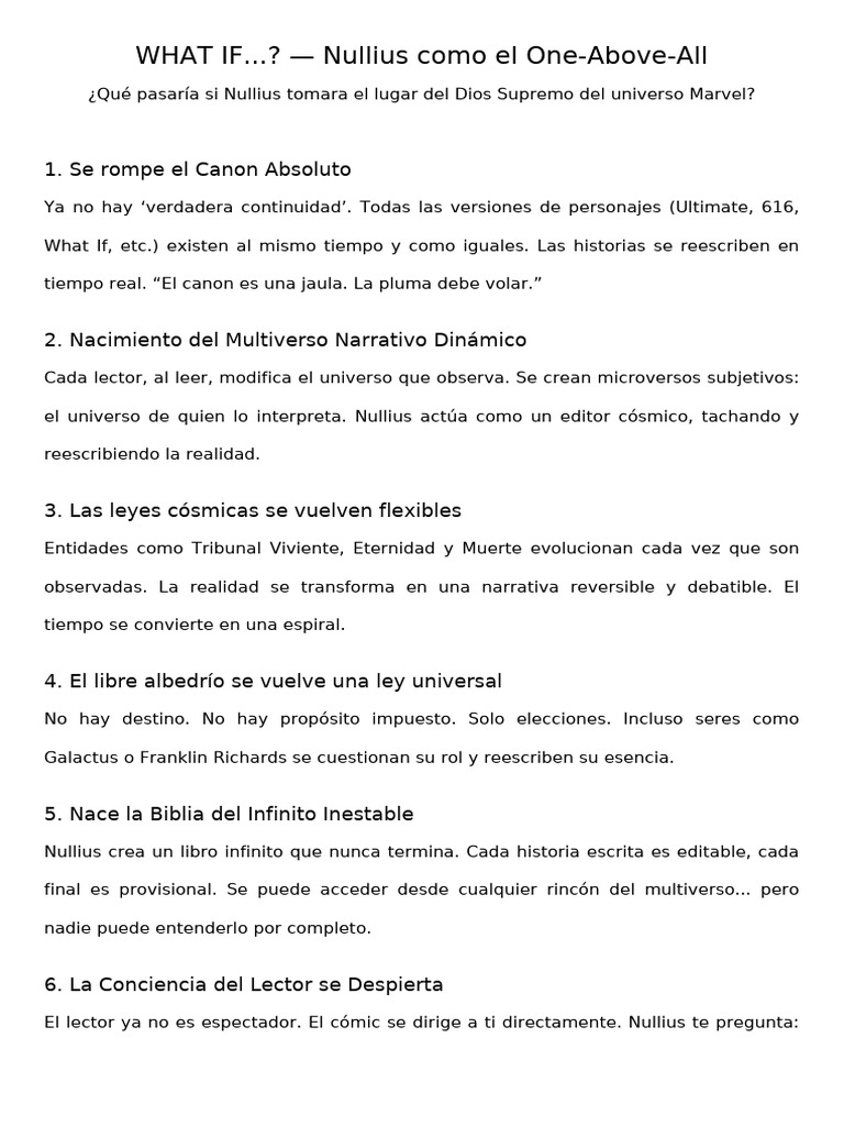 What If Nullius Toma El Lugar de OAA | PDF