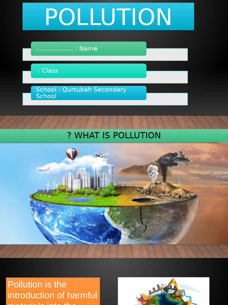 Understanding Pollution: Types & Effects | PDF