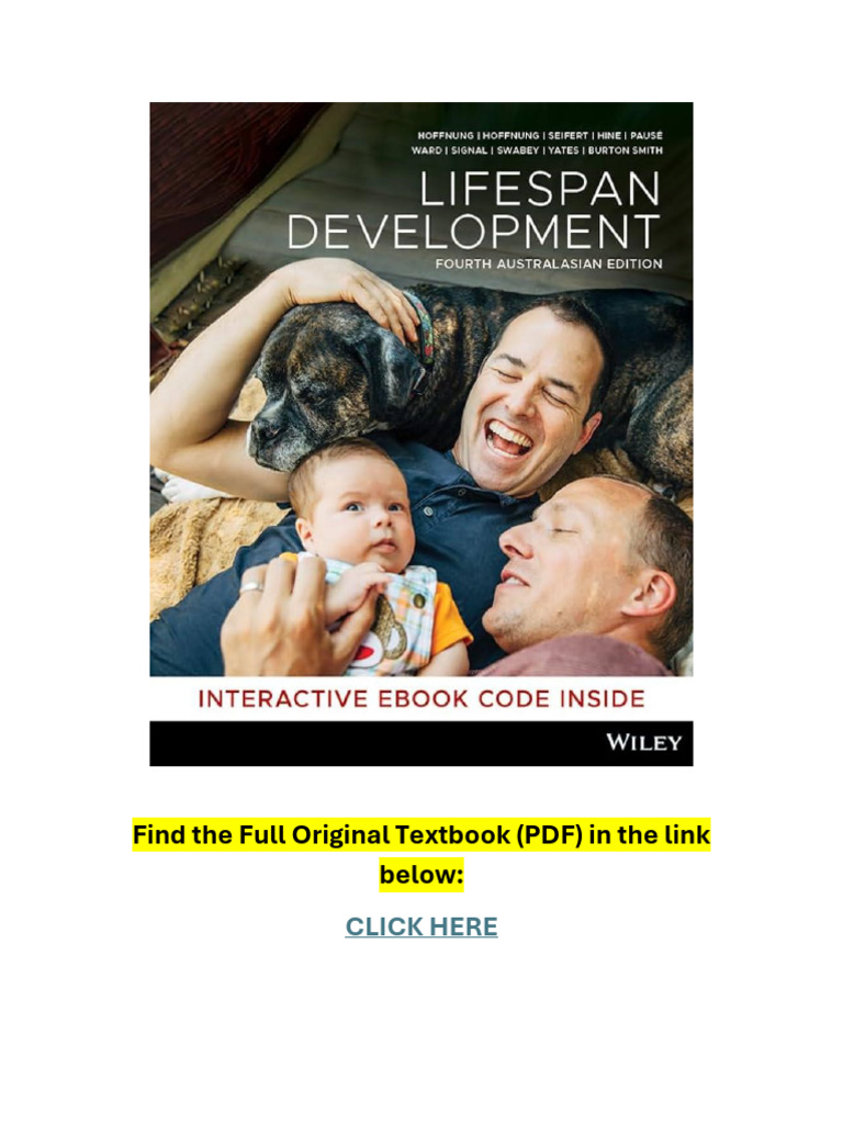 Lifespan Development 4th Australasian Edition Pdf Attachment
