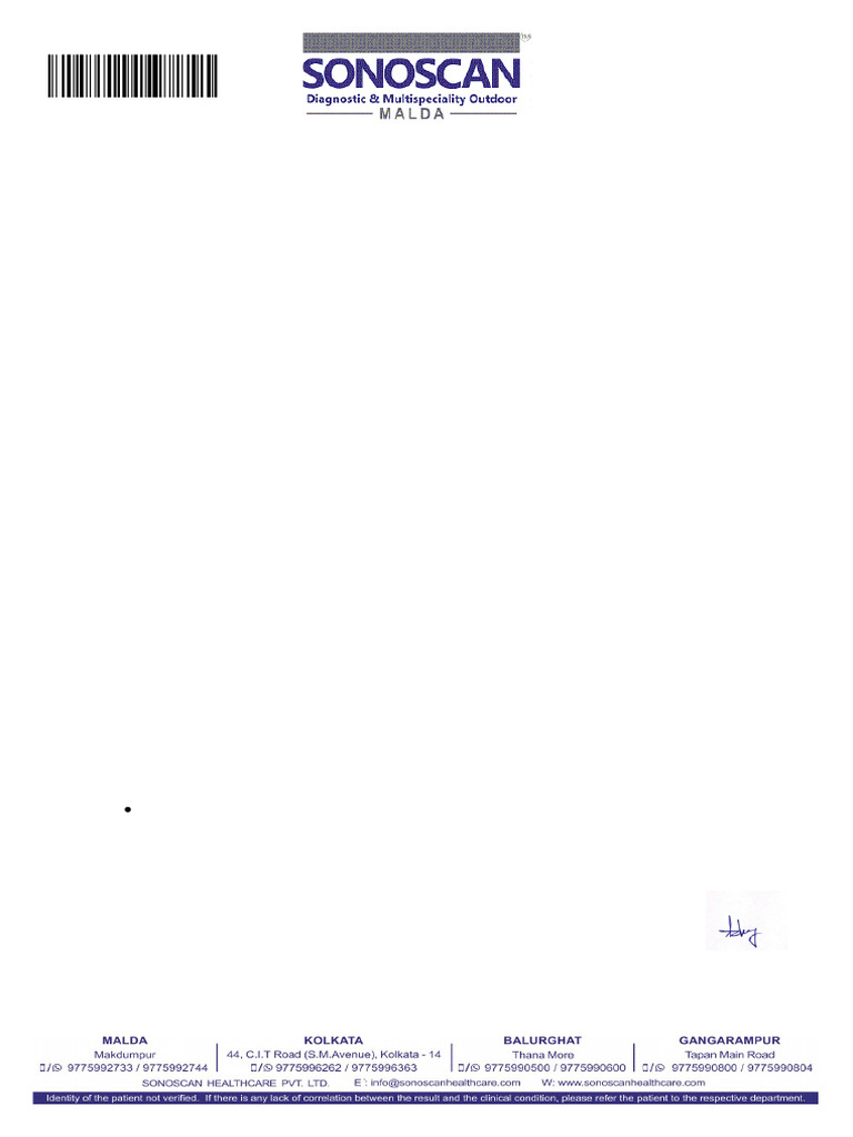 Sonascan Format M25B1610061586 | PDF | Kidney | Abdomen
