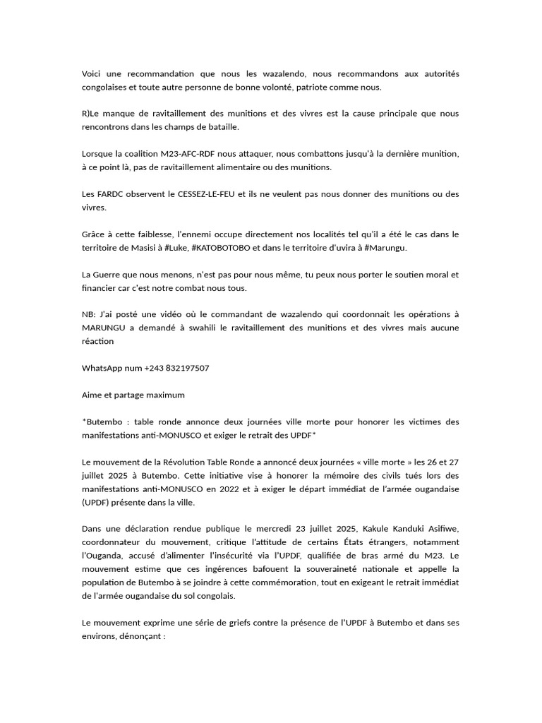 Voici Une Recom | PDF | Opérations militaires | Militaire