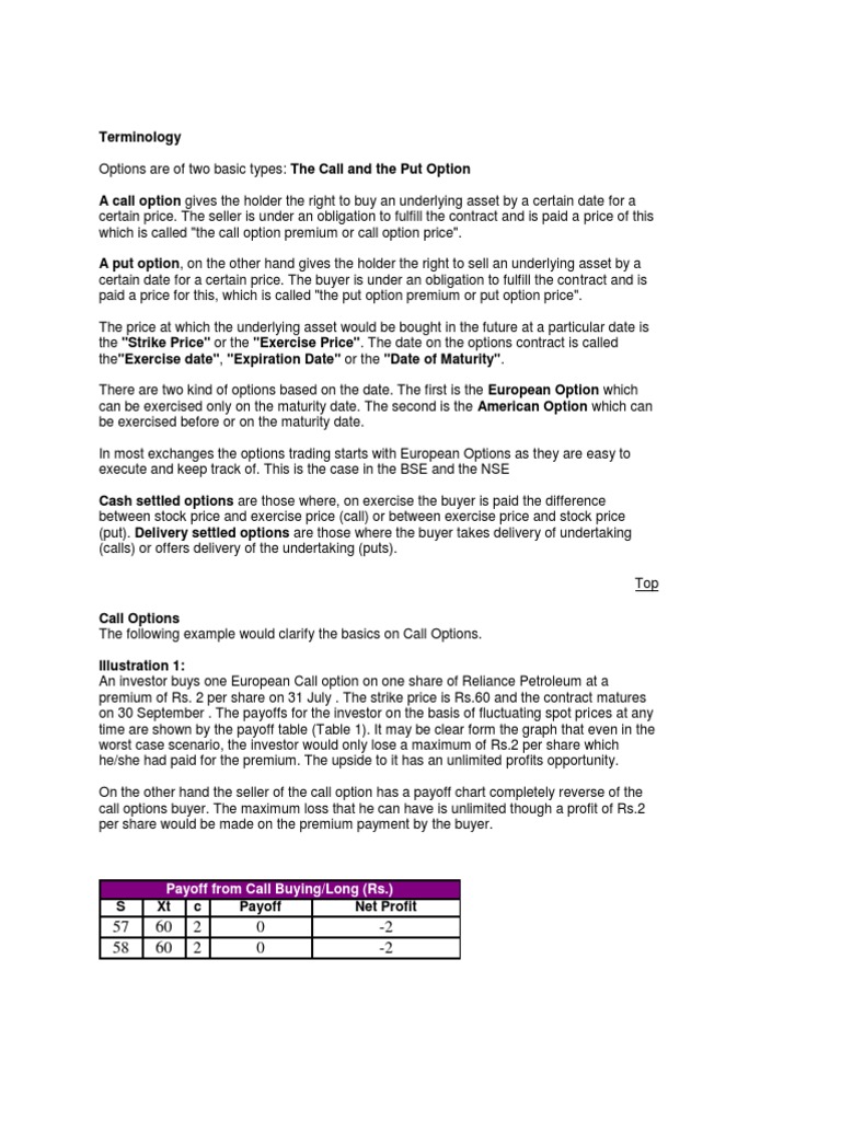 Understanding Call Option Payoffs | PDF | Call Option | Option (Finance)