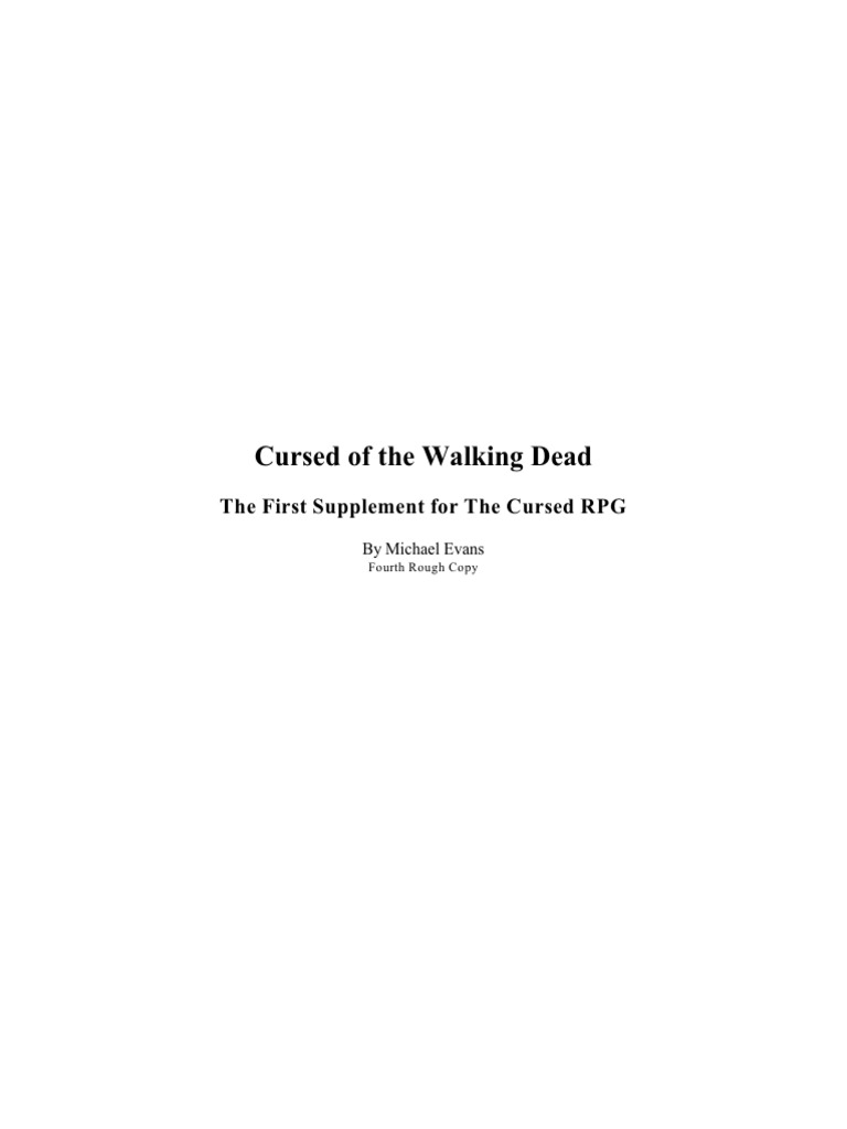 Cursed of The Walking Dead A | PDF | Zombies | Necromancy