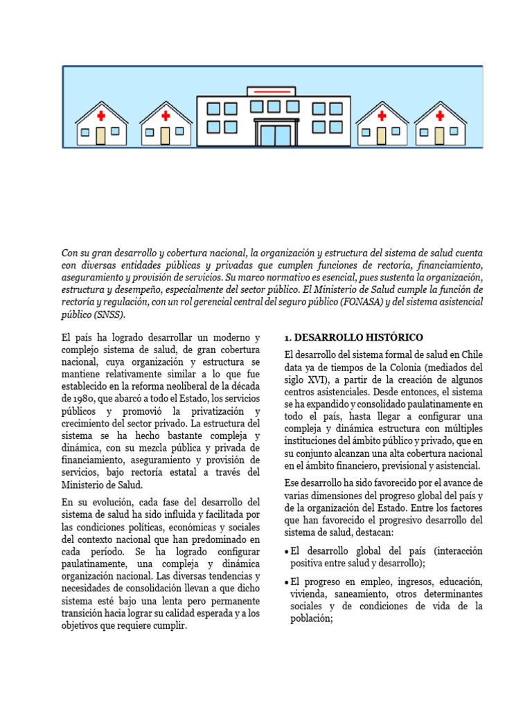 Sistema de Salud en Chile: Estructura y Evolución | PDF | Politica ...