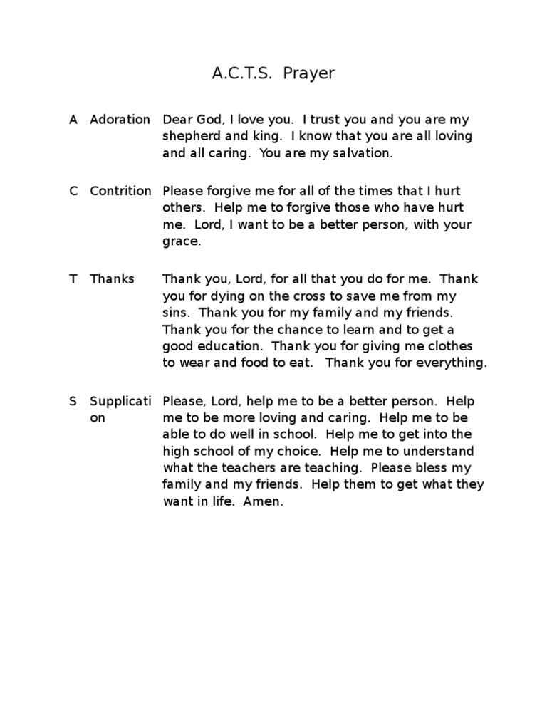 flag document meaning Prayer Sample Acts