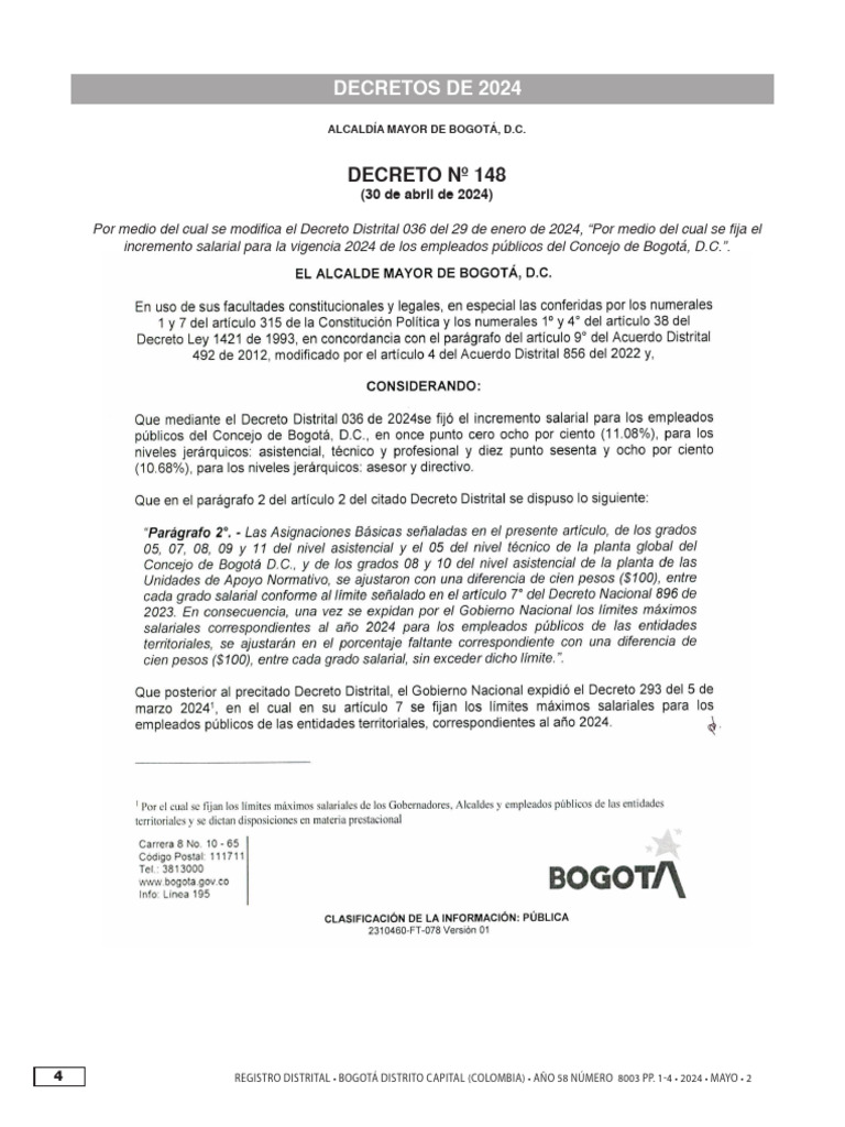 Decreto #148 2024 | PDF