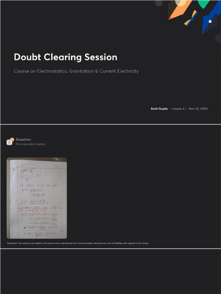 Doubt Clearing Session With Anno | PDF