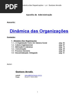 DINÂMICA ORGANIZACIONAL