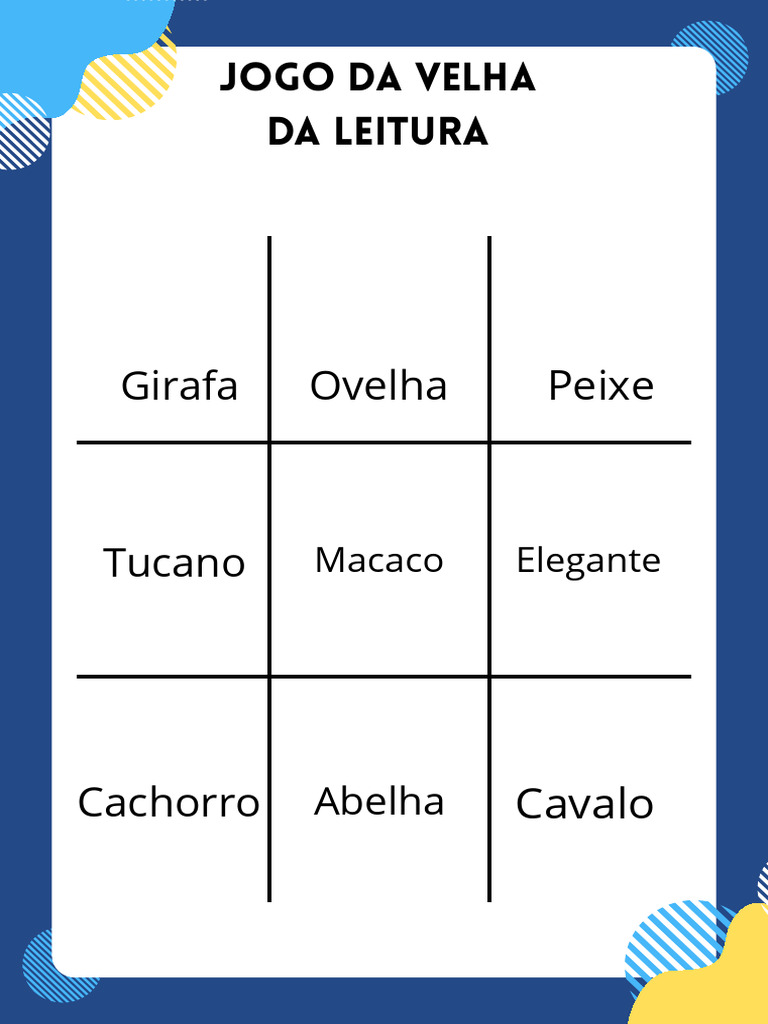 Jogo Da Velha Da Leitura - 20250802 - 084644 - 0000 | PDF
