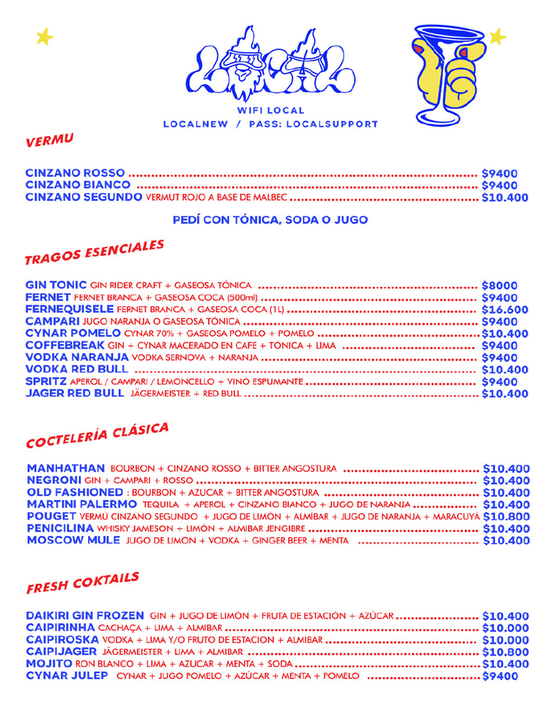Menu Local 25-3 | PDF