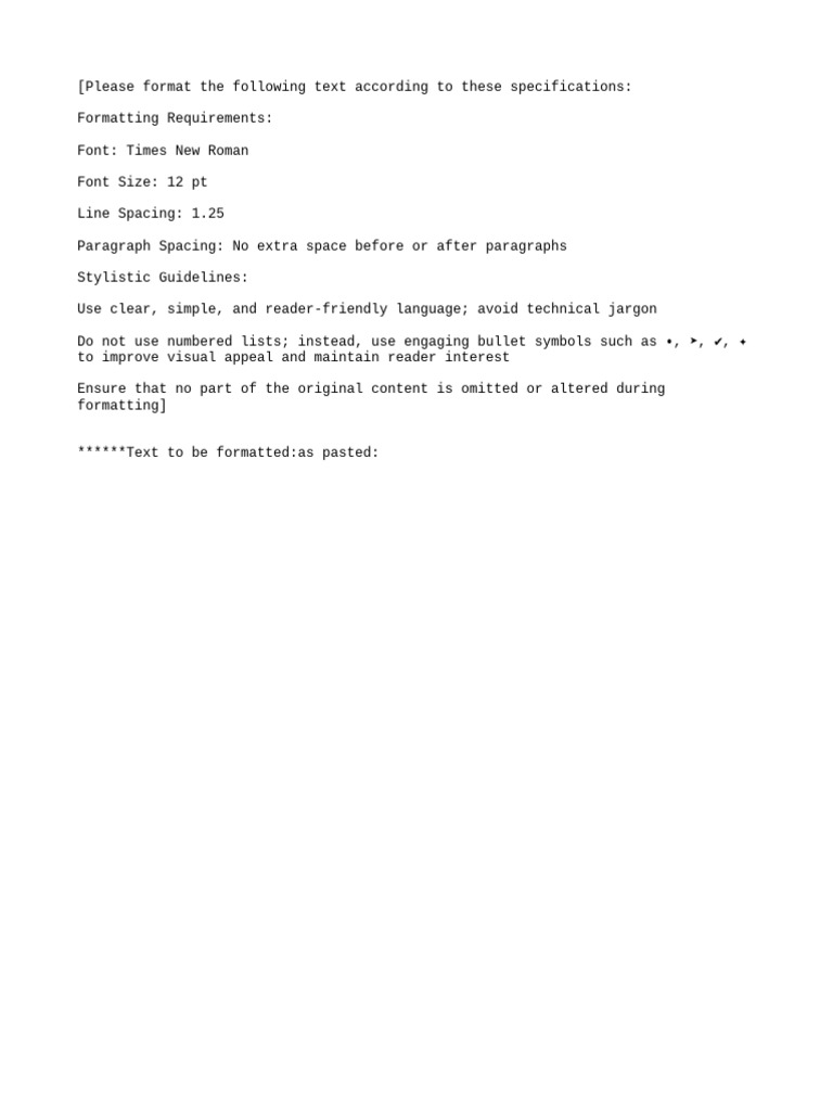 Document Formatting Guidelines | PDF