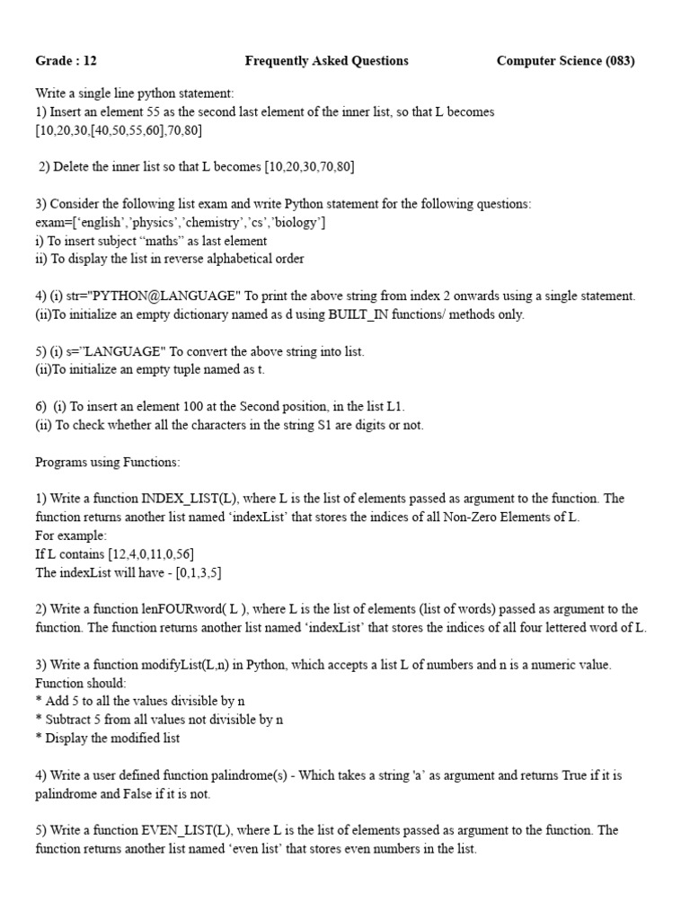 Write The Program | PDF | Function (Mathematics) | String (Computer ...