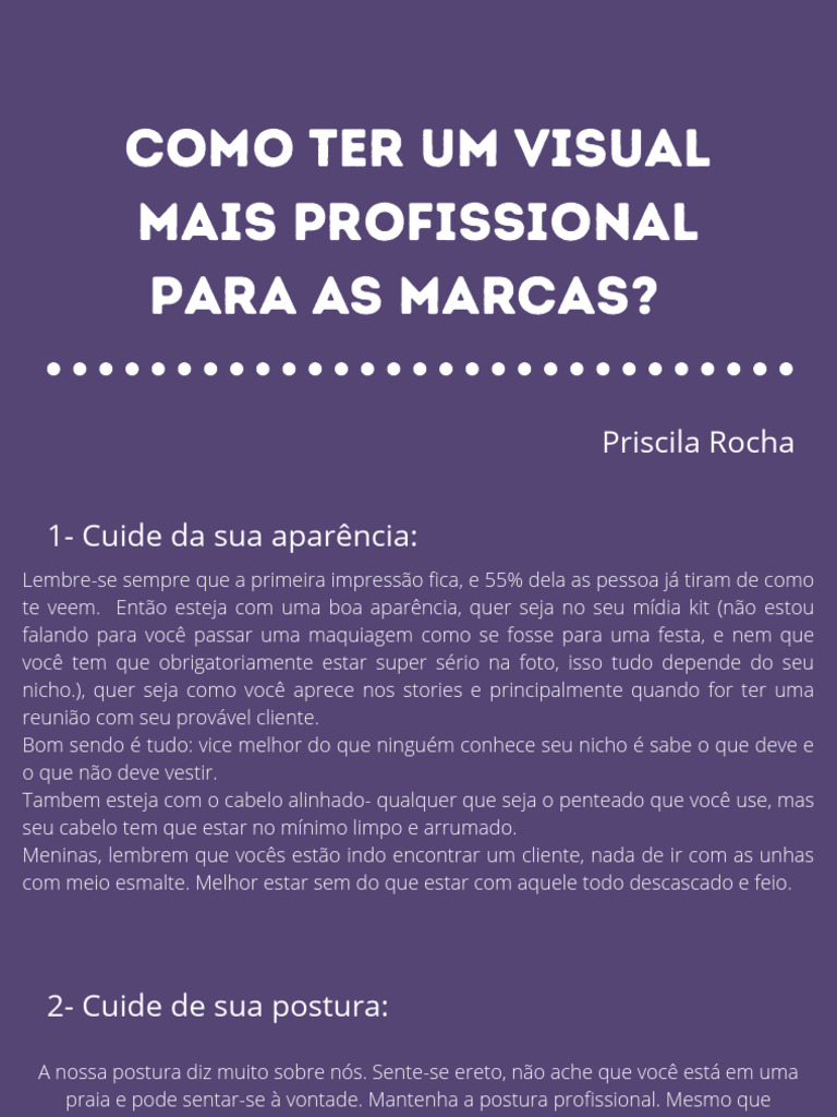 Dicas para um Visual Profissional | PDF | Cor | Roupas