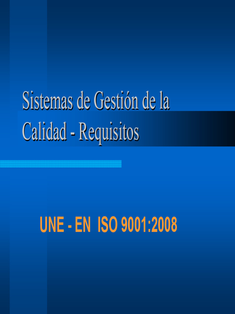 Requisitos del Sistema de Calidad ISO 9001 | PDF | Calidad (comercial ...