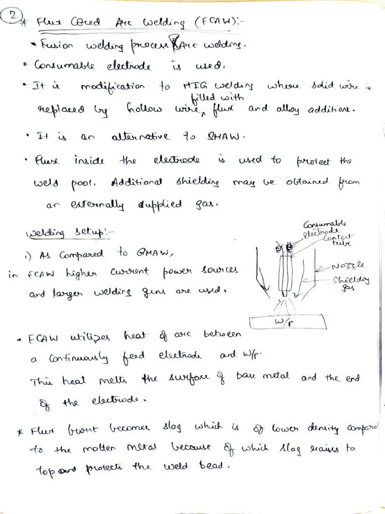 FCAW Welding Techniques Explained | PDF | Secondary Sector Of The ...