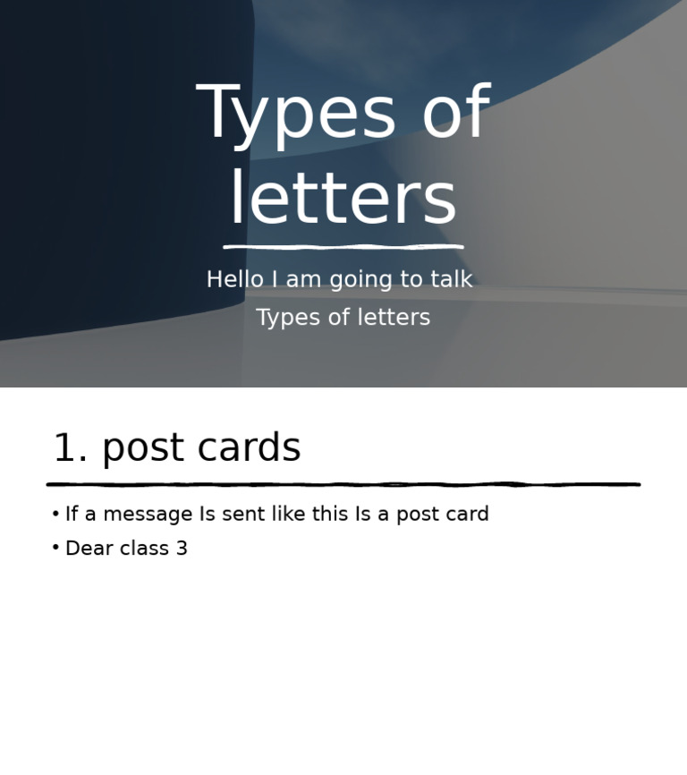 Types of Letter | PDF