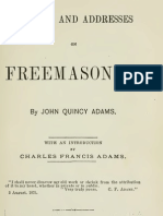 Letters and Addresses On Freemasonry - J Quincy Adams