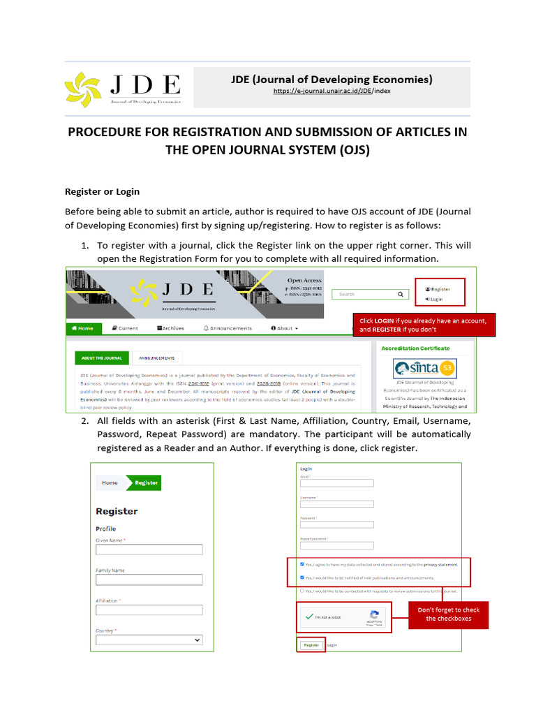 JDE Article Submission Guide | PDF | Software | Computing