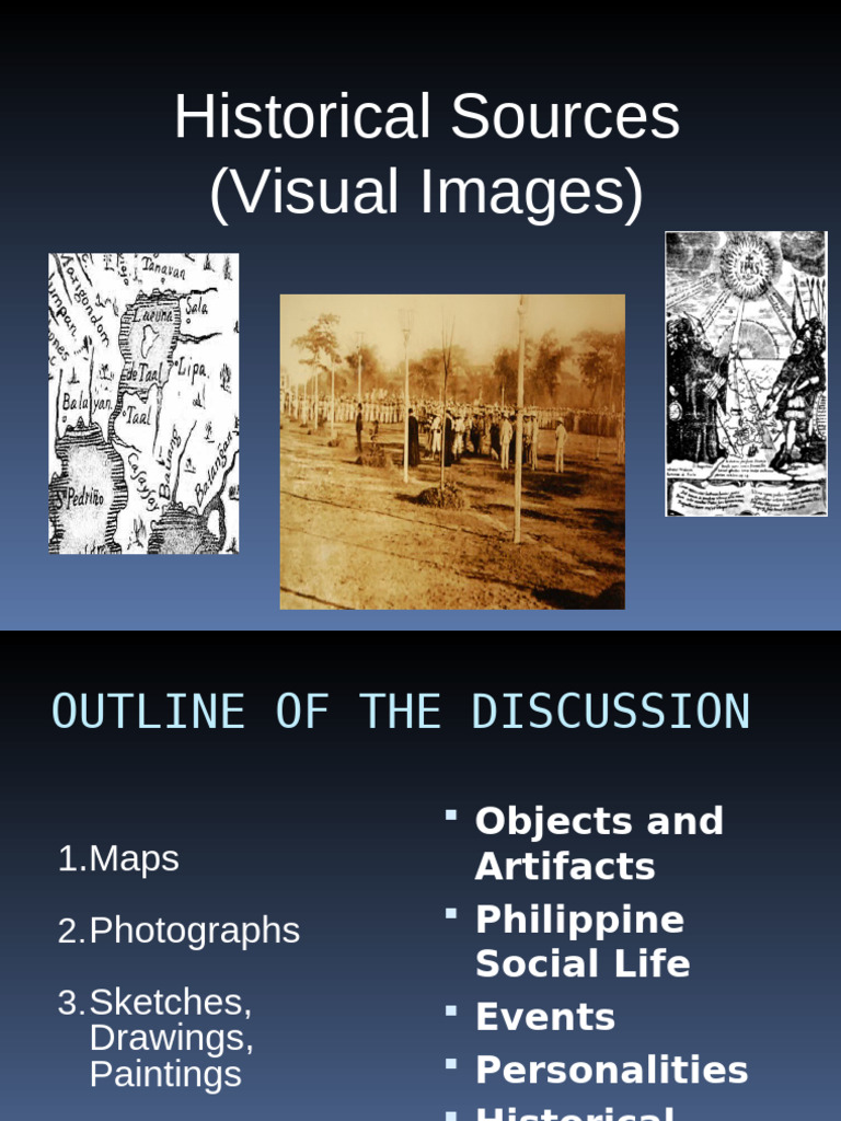 Visual Historical Sources Overview | PDF | Philippines