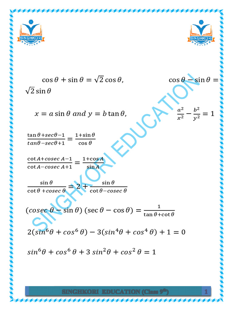 Trigonometry DPP 06 | PDF