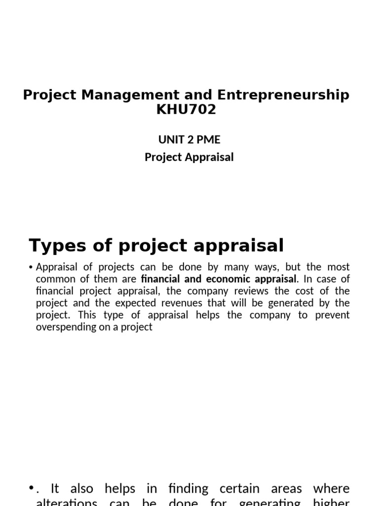 Project Appraisal Methods Explained | PDF | Economies Of Scale | Transport