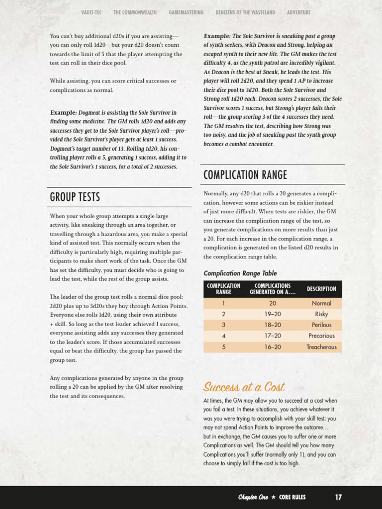 Fallout Core Rulebook 19 | PDF | Dice | Tabletop Games