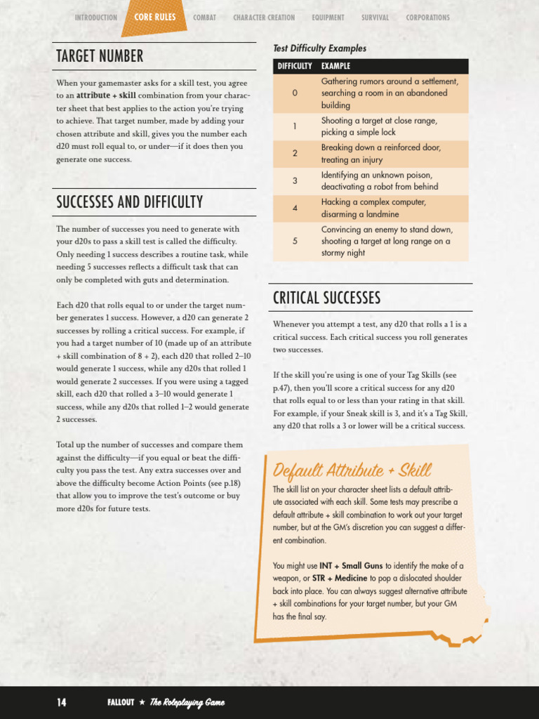 Fallout Core Rulebook 16 | PDF | Gaming | Tabletop Games