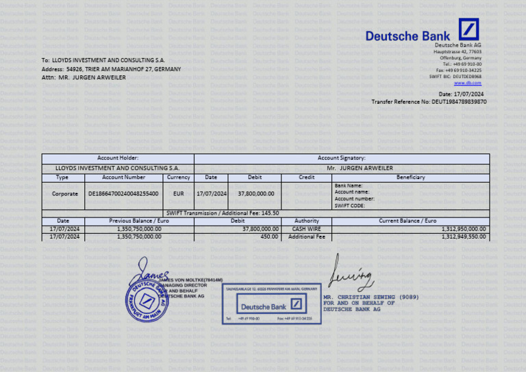 Remittance Advice for International Transfer | PDF | Money | Economies