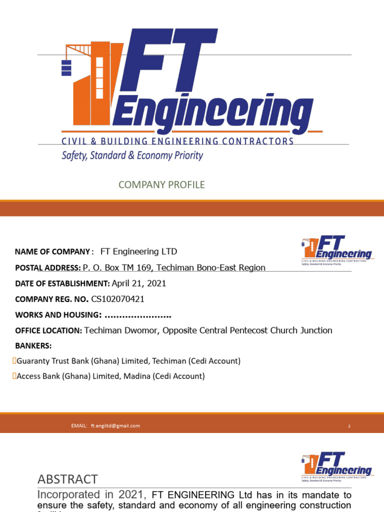Company Profile PPT.pptx | PDF | Safety | Engineering