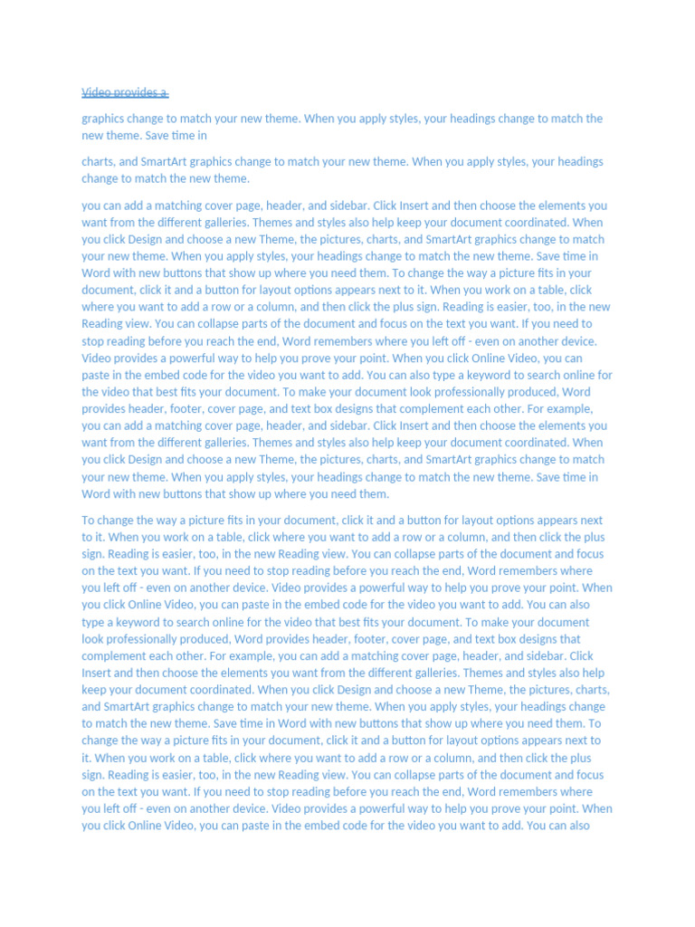 Optimize Word Documents with Themes | PDF | Page Layout | Graphics