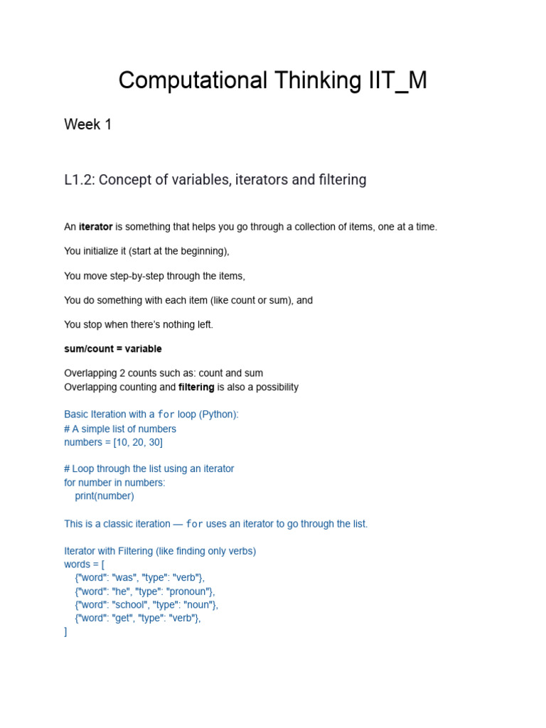 Data Types and Iteration in Python | PDF | Data Type | Computing