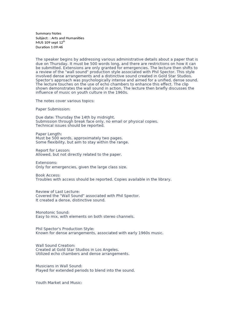 Arts and Humanities MUS1092025 | PDF | The Beatles | Elvis Presley