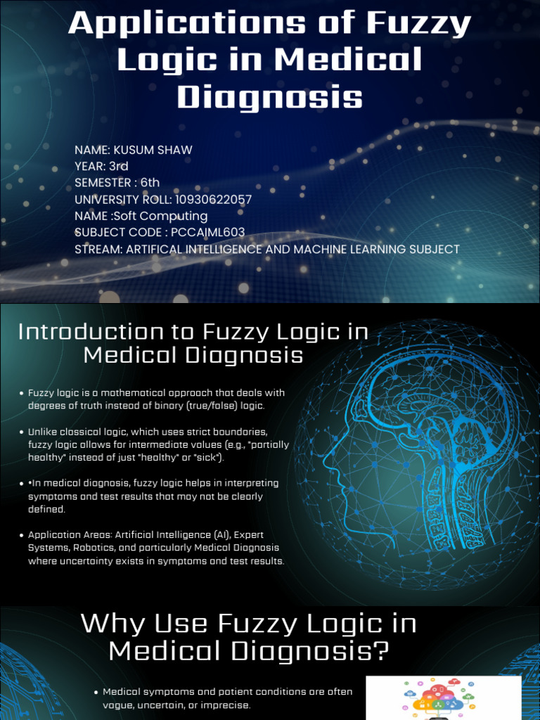 Fuzzy Logic in Medical Diagnosis | PDF | Fuzzy Logic | Medical Diagnosis