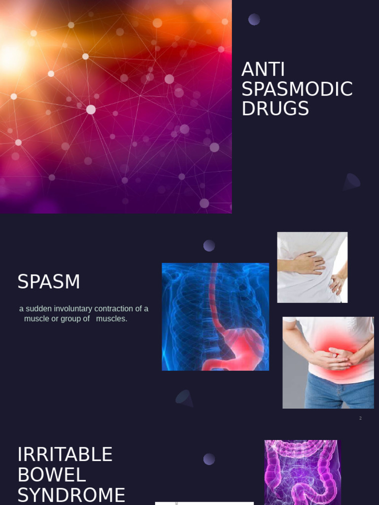 Classification of Antispasmodic Drugs | PDF | Gastrointestinal Tract