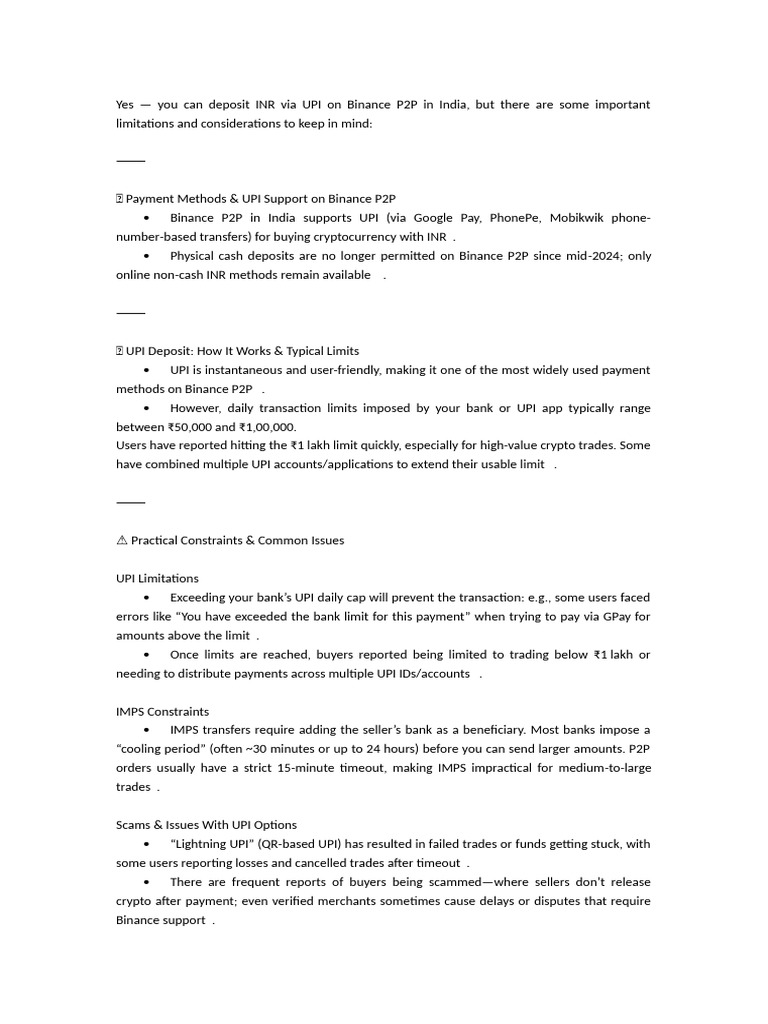 How To Deposit Money To Binance | PDF