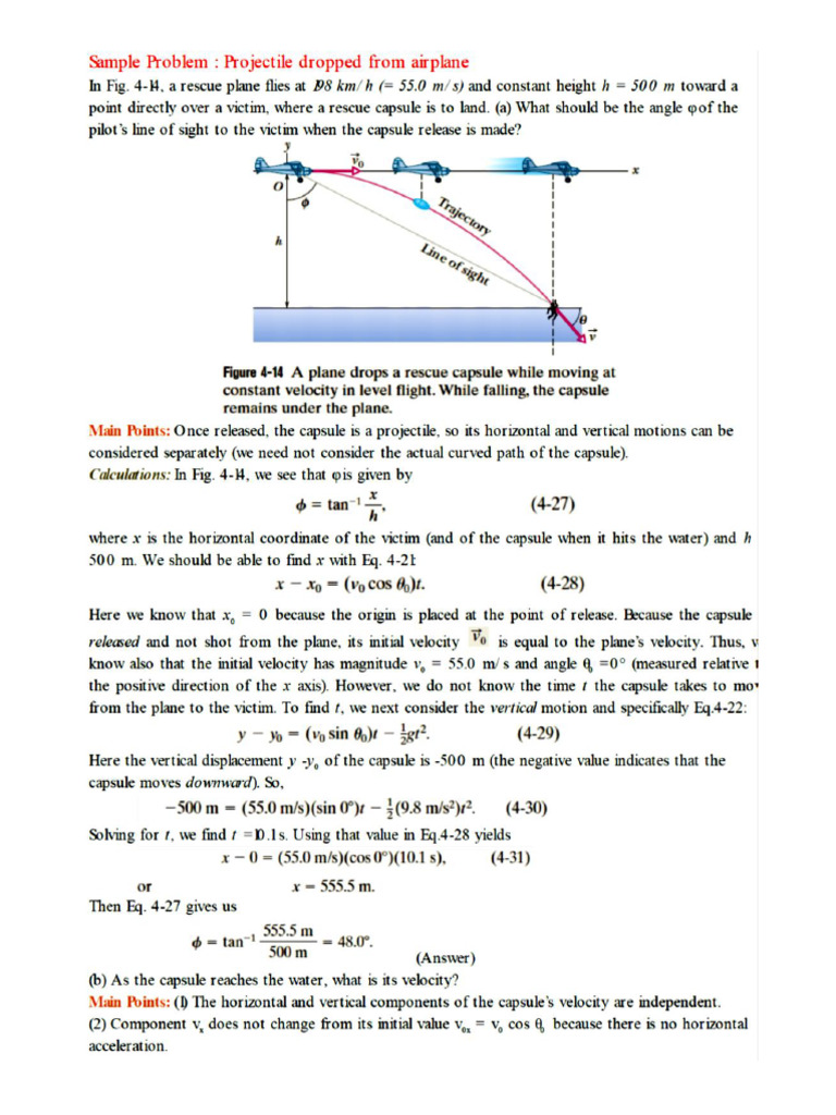 Projectile Motion Problems 2 | PDF | Acceleration | Physical Phenomena