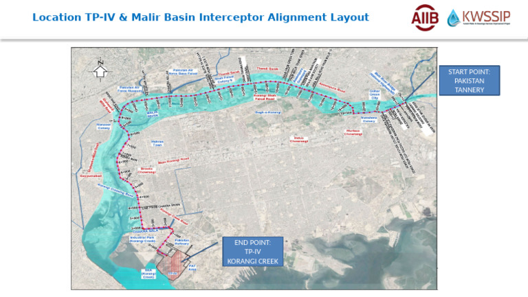 TP-IV Malir Basin Interceptor Layout | PDF