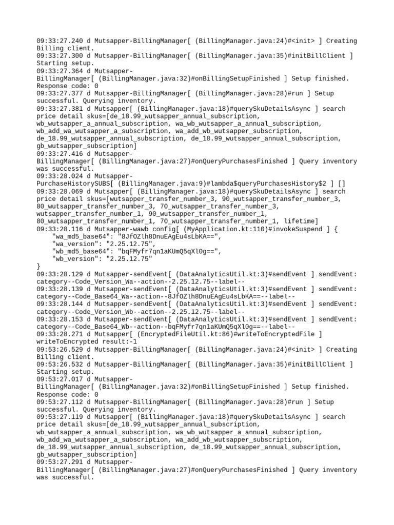 Billing Manager Setup and Inventory Logs | PDF | Inventory | Logistics
