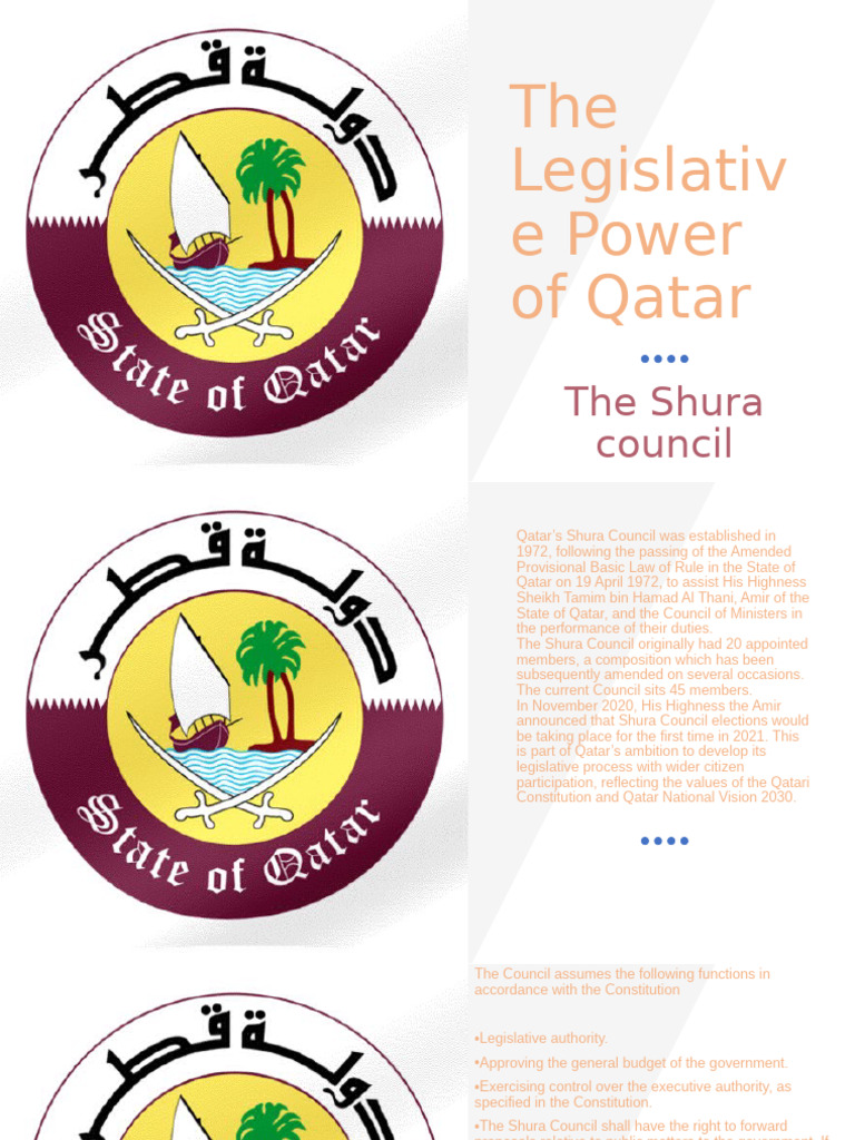 Qatar Shura Council Legislative Overview | PDF | Qatar | Elections