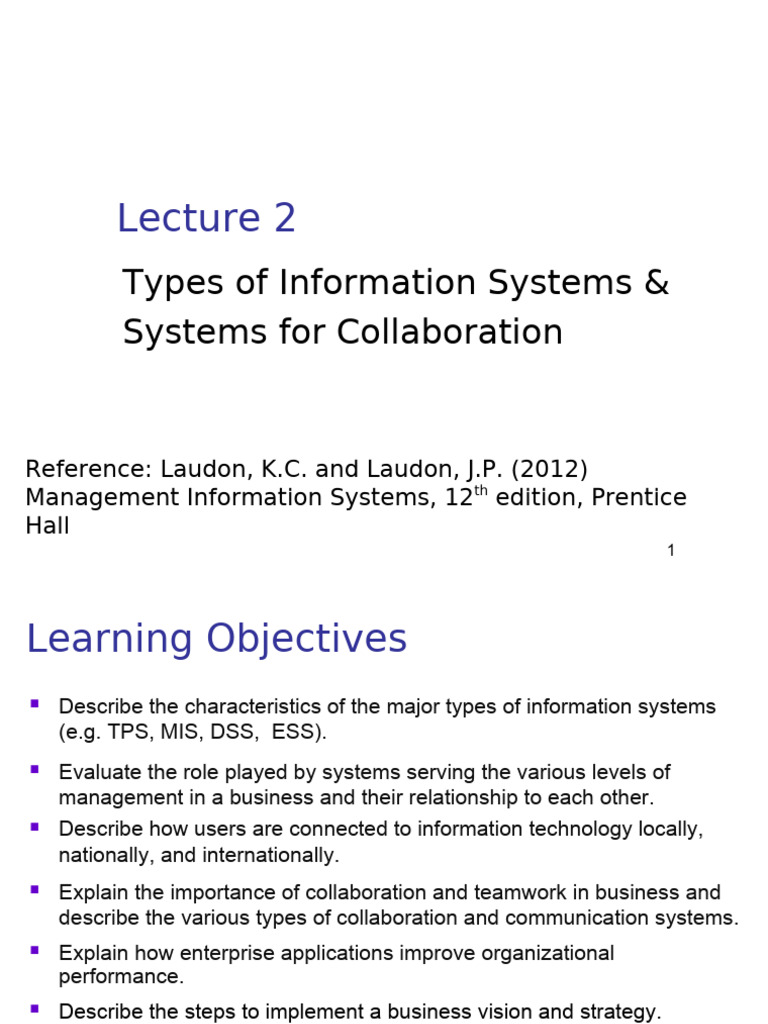 Systems for Collaboration in Business | PDF | Decision Support System ...