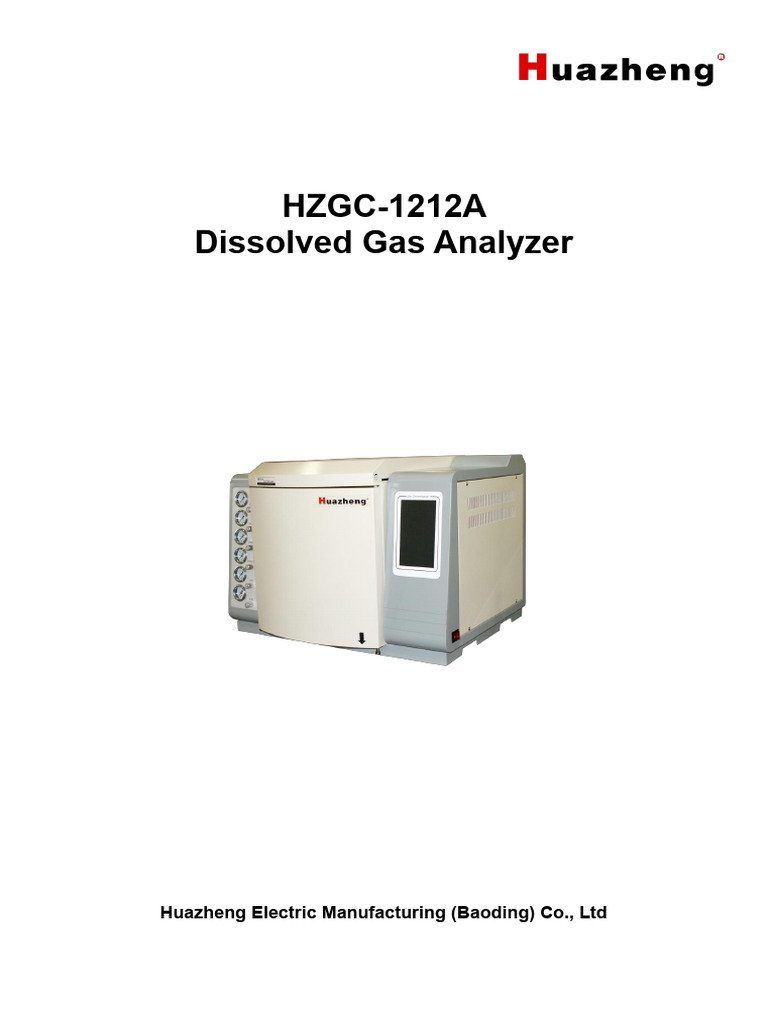 HZGC-1212A Dissolved Gas Analyzer Guide | PDF | Gas Chromatography | Gases