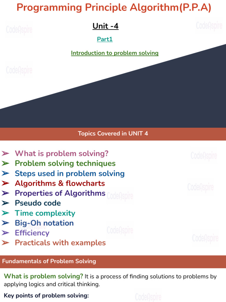 Problem Solving Techniques in Programming | PDF