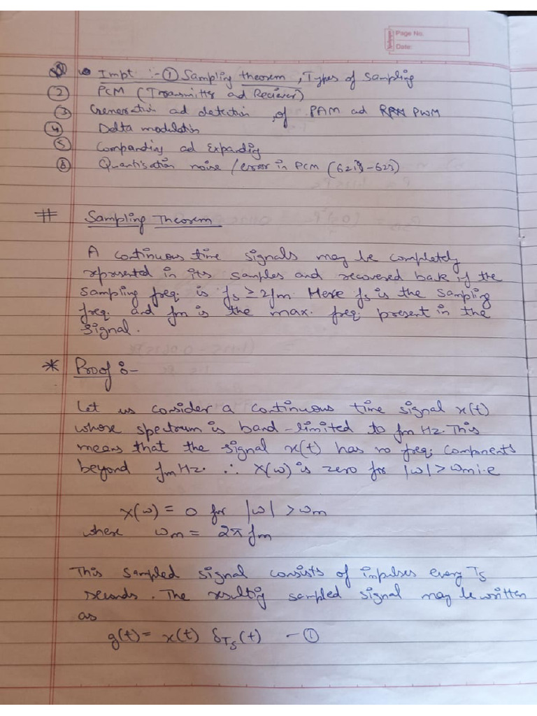 Communication Notes | PDF