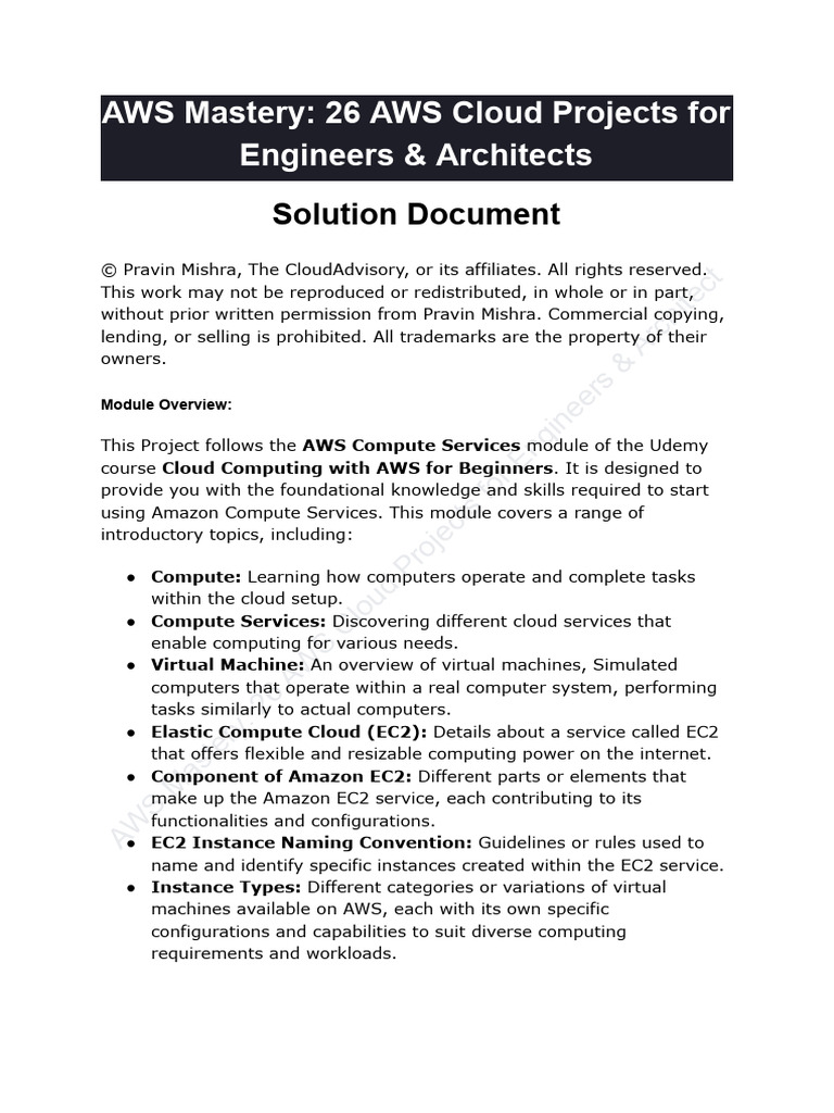 26 AWS Projects | PDF | Cloud Computing | Distributed Computing ...