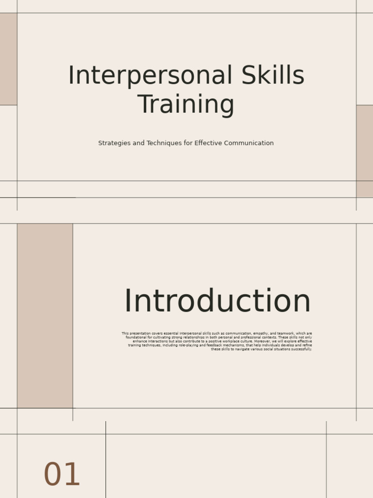 Interpersonal Skills Training 2 | PDF | Communication | Nonverbal ...
