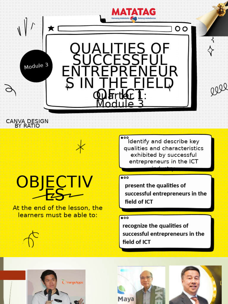 Qualities of Successful ICT Entrepreneurs | PDF | Entrepreneurship ...